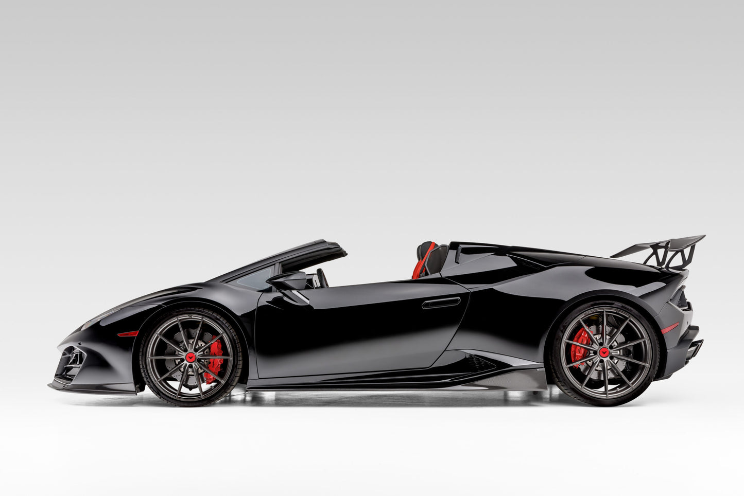 VORSTEINER MONDIALE EDIZIONE CARBON FIBER AERO WING BLADE W/ ALUMINUM UPRIGHTS – LAMBORGHINI HURACAN