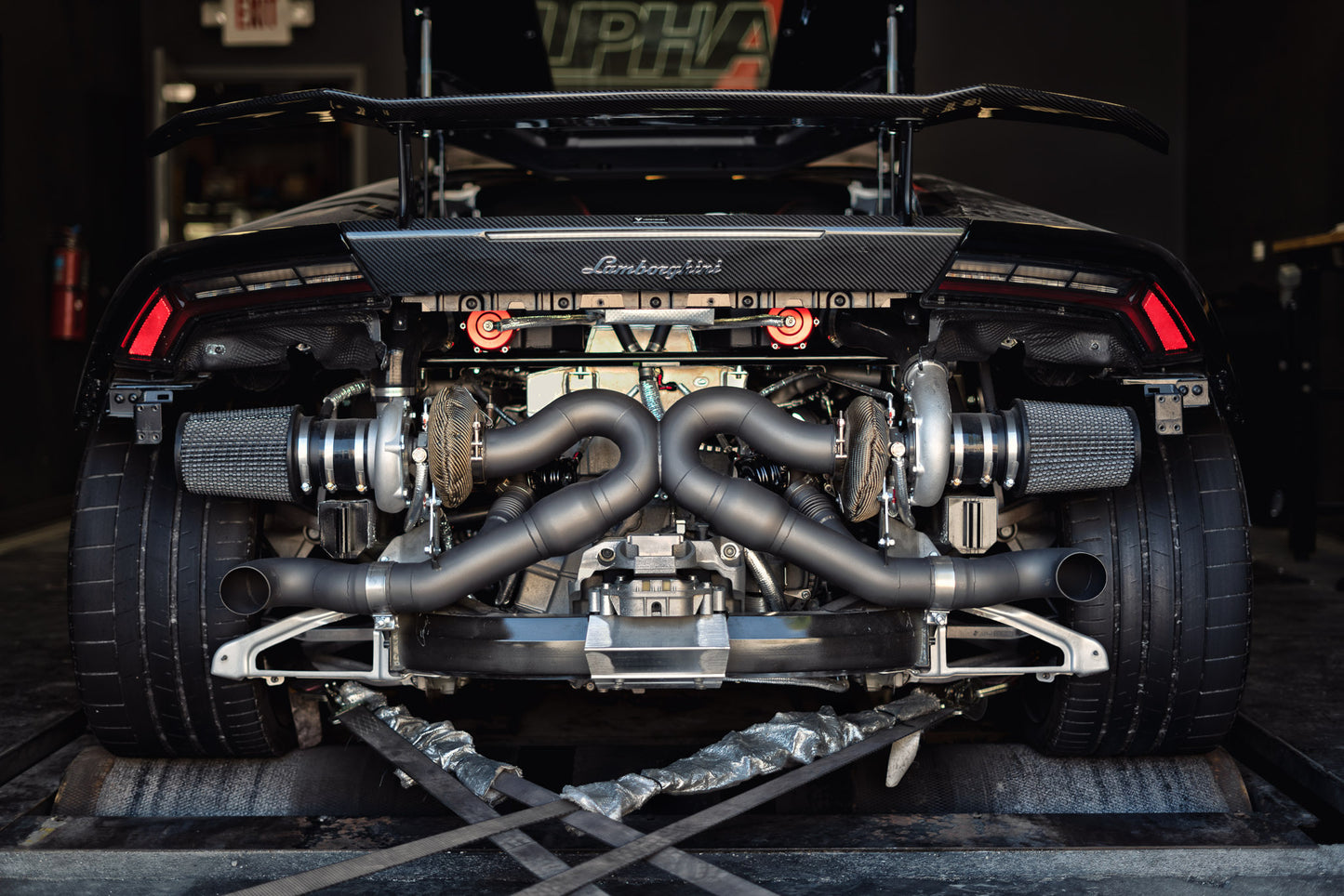 LAMBORGHINI HURACAN ALPHA 12 TWIN TURBO PACKAGE W/ MOTEC ECU (INSTALLED)