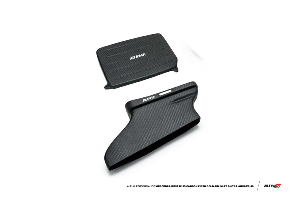 AMS PERFORMANCE MERCEDES-BENZ 2.0L M133 AMG CARBON FIBER COLD AIR INLET DUCT & AIR BOX LID