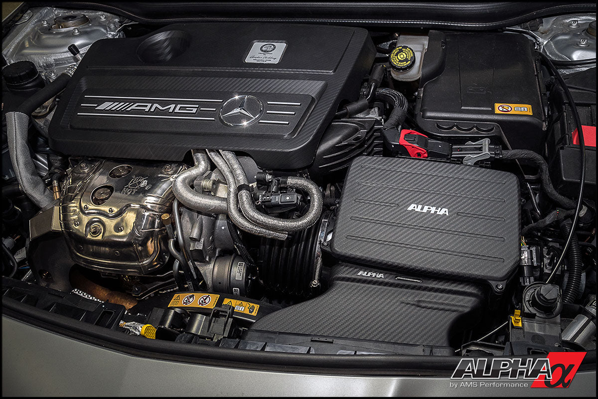 AMS PERFORMANCE MERCEDES-BENZ 2.0L M133 AMG CARBON FIBER COLD AIR INLET DUCT & AIR BOX LID